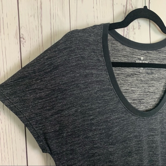 Athleta charcoal heathered black dress - Picture 4 of 10